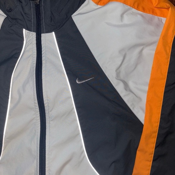 Vintage Nike Clima Fit Windbreaker Jacket Marines Rare Yellow Classic Orange - Picture 2 of 10